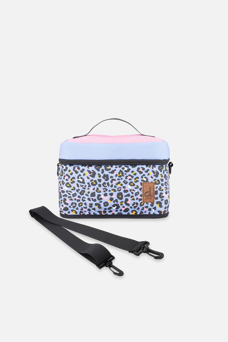 Lunch Box Blue Leopard Print