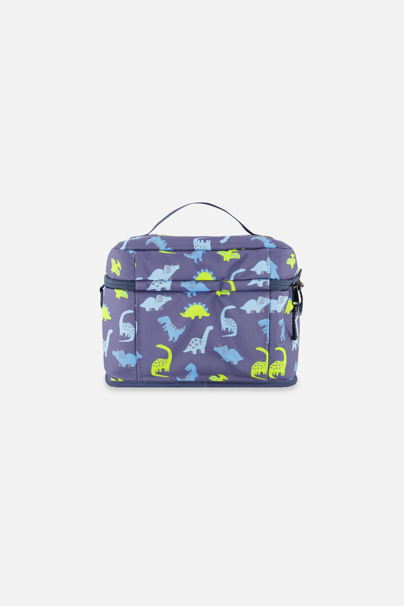 Lunch Box Blue Printed Dinos