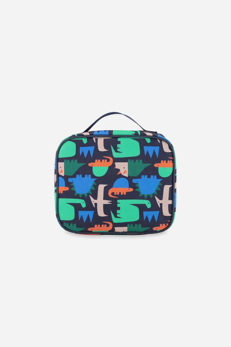 Snack Box Blue Dinosaur Print