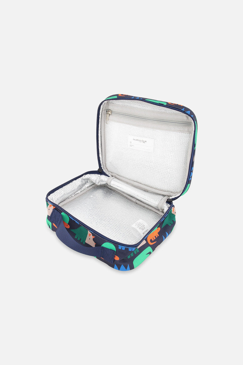 Snack Box Blue Dinosaur Print