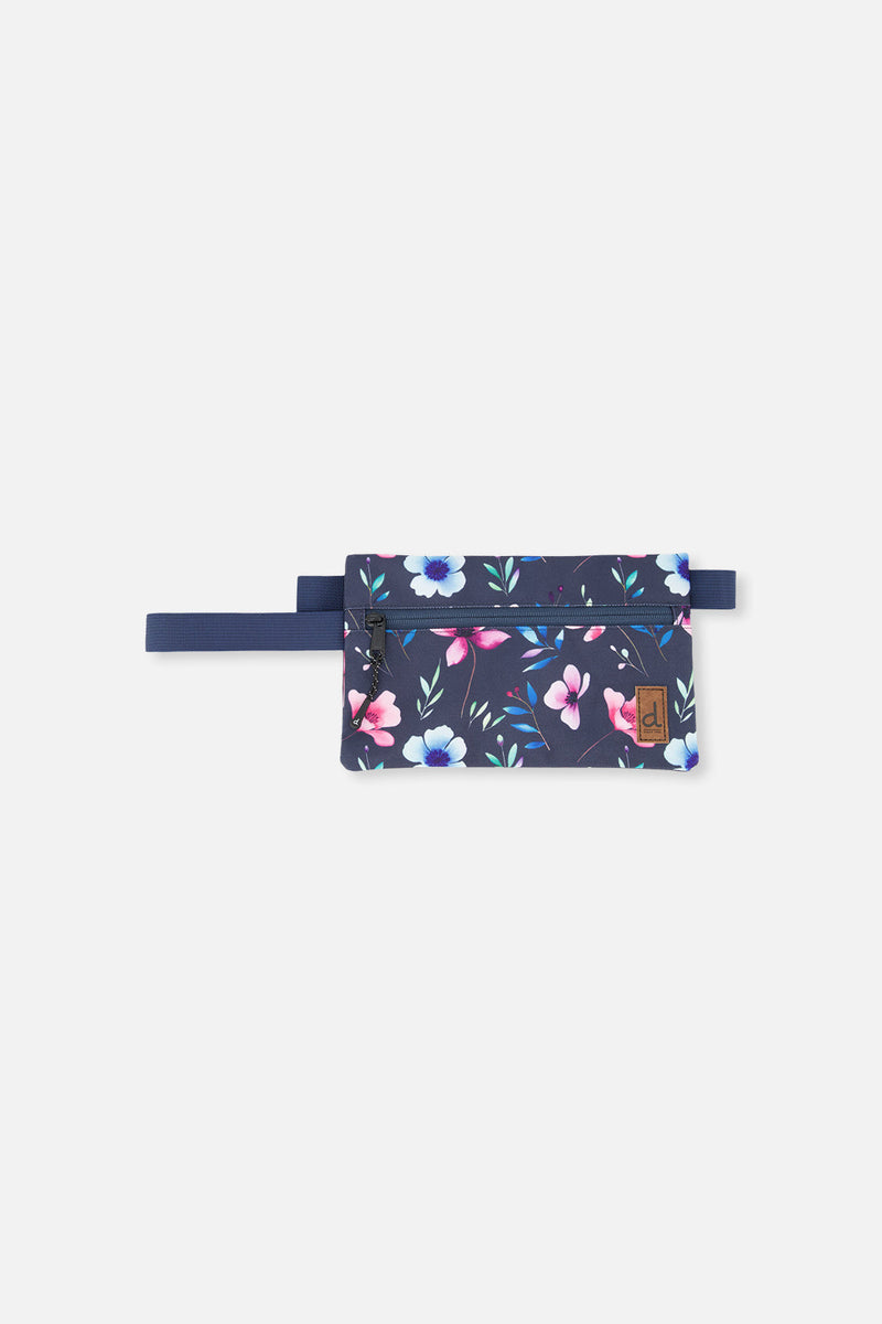 Pencil Case Blue Floral Print
