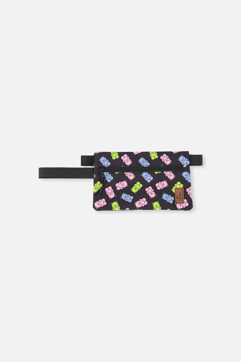 Pencil Case Black Printed Gummy Bears