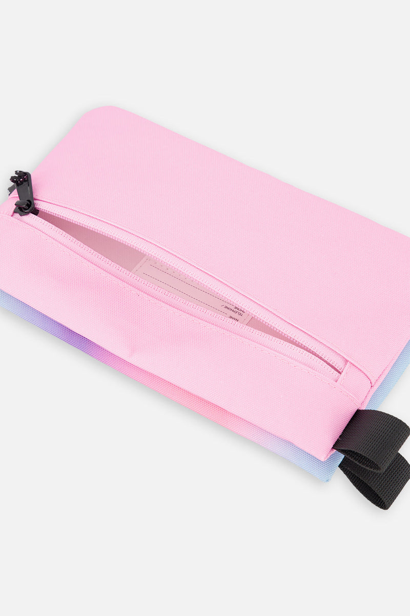 Pencil Case Blue And Mauve Gradient