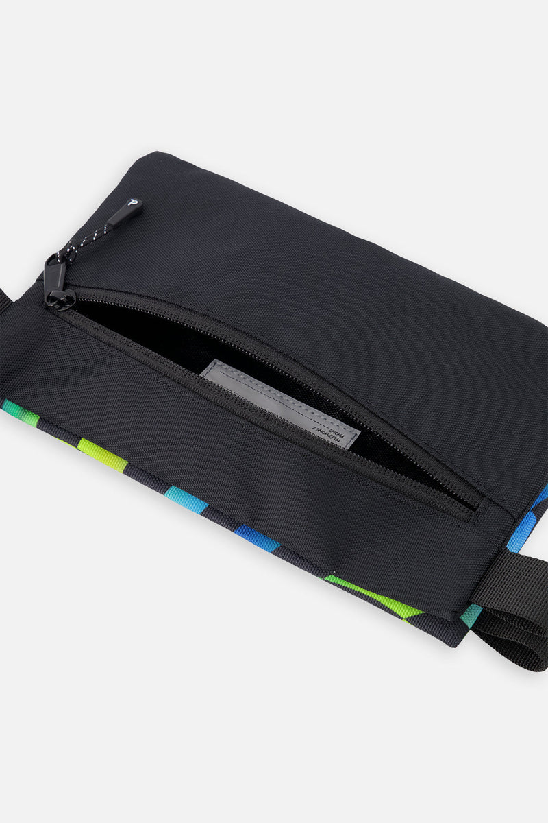 Pencil Case Blue Checkered Print