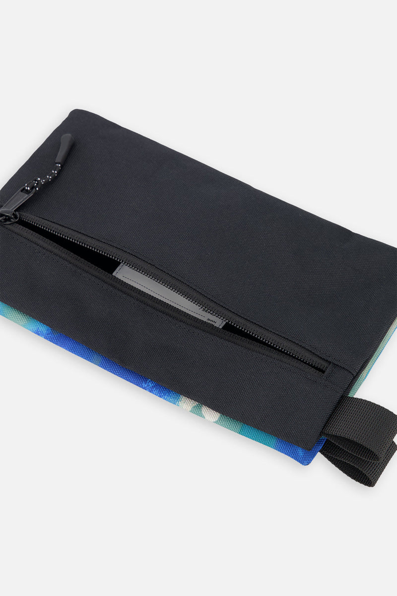 Pencil Case Blue And Grey Camouflage