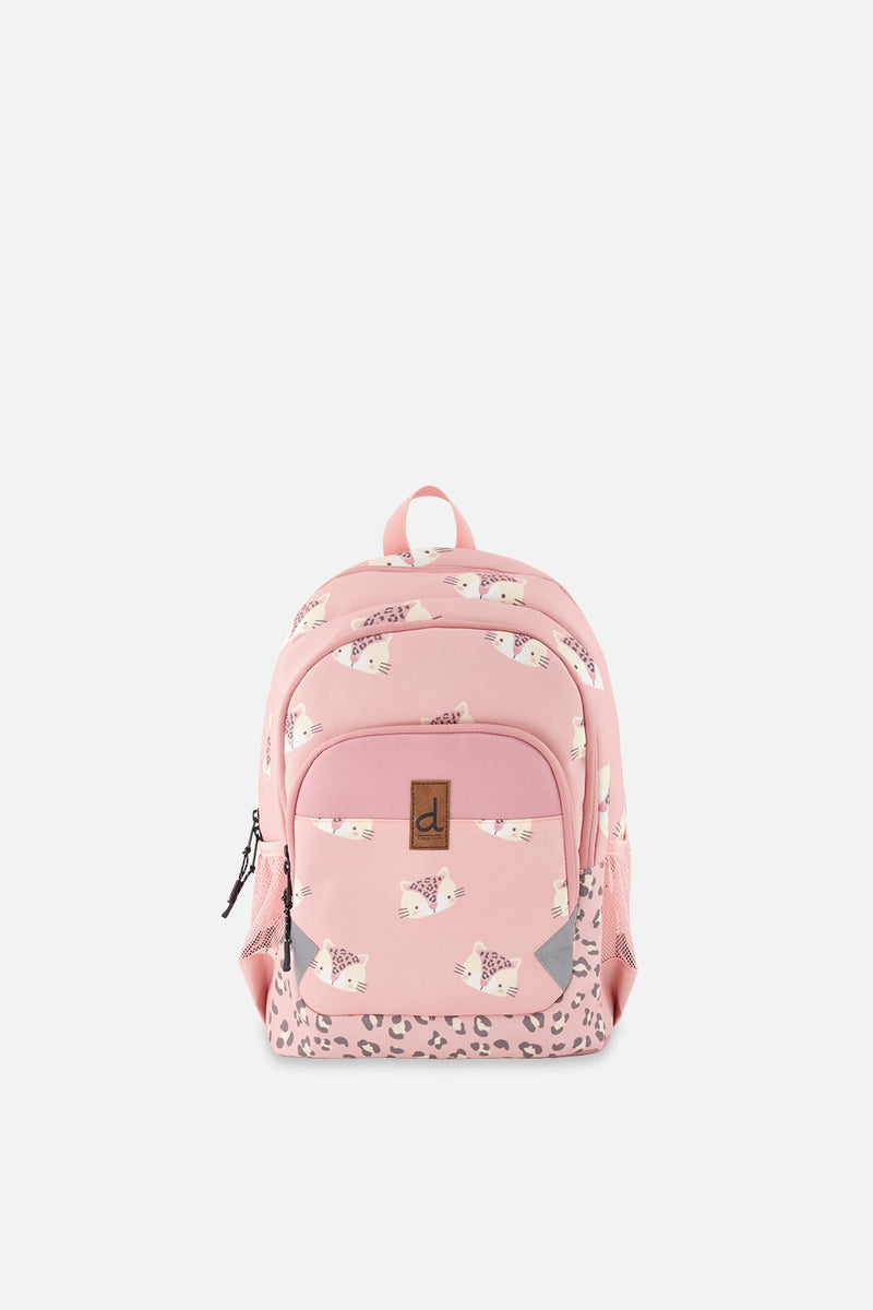 Little Kids Backpack Pink Leopard Print