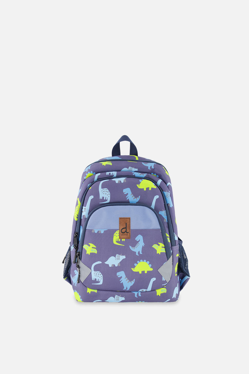 Little Kids Backpack Blue Printed Dinos