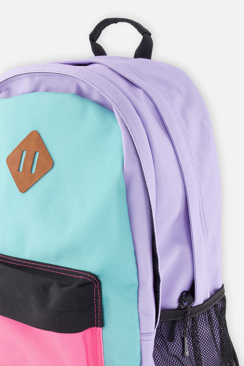 Kids Backpack Turquoise Blue, Pink And Mauve