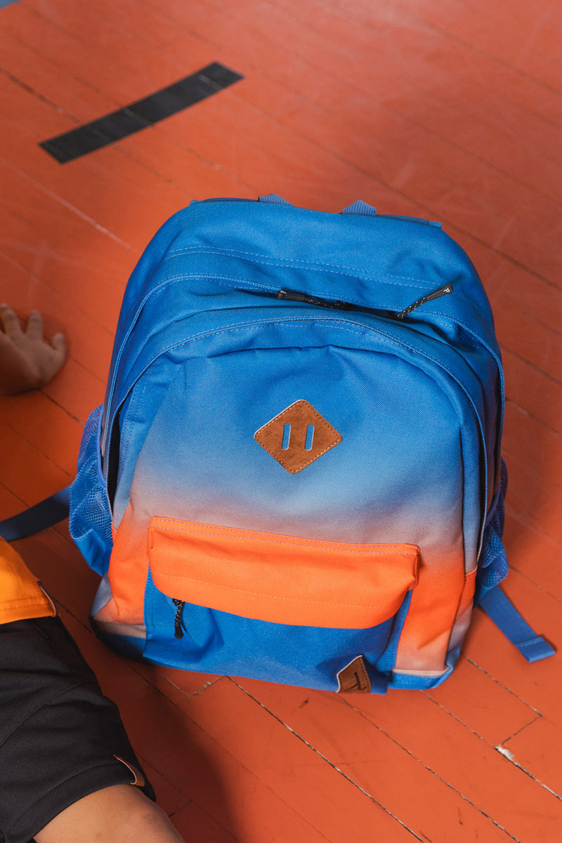 Kids Backpack Blue And Orange Gradient