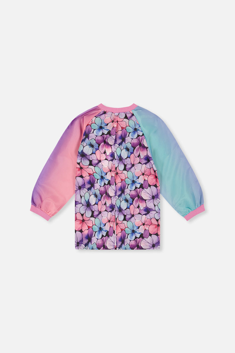 Apron Black Floral Print