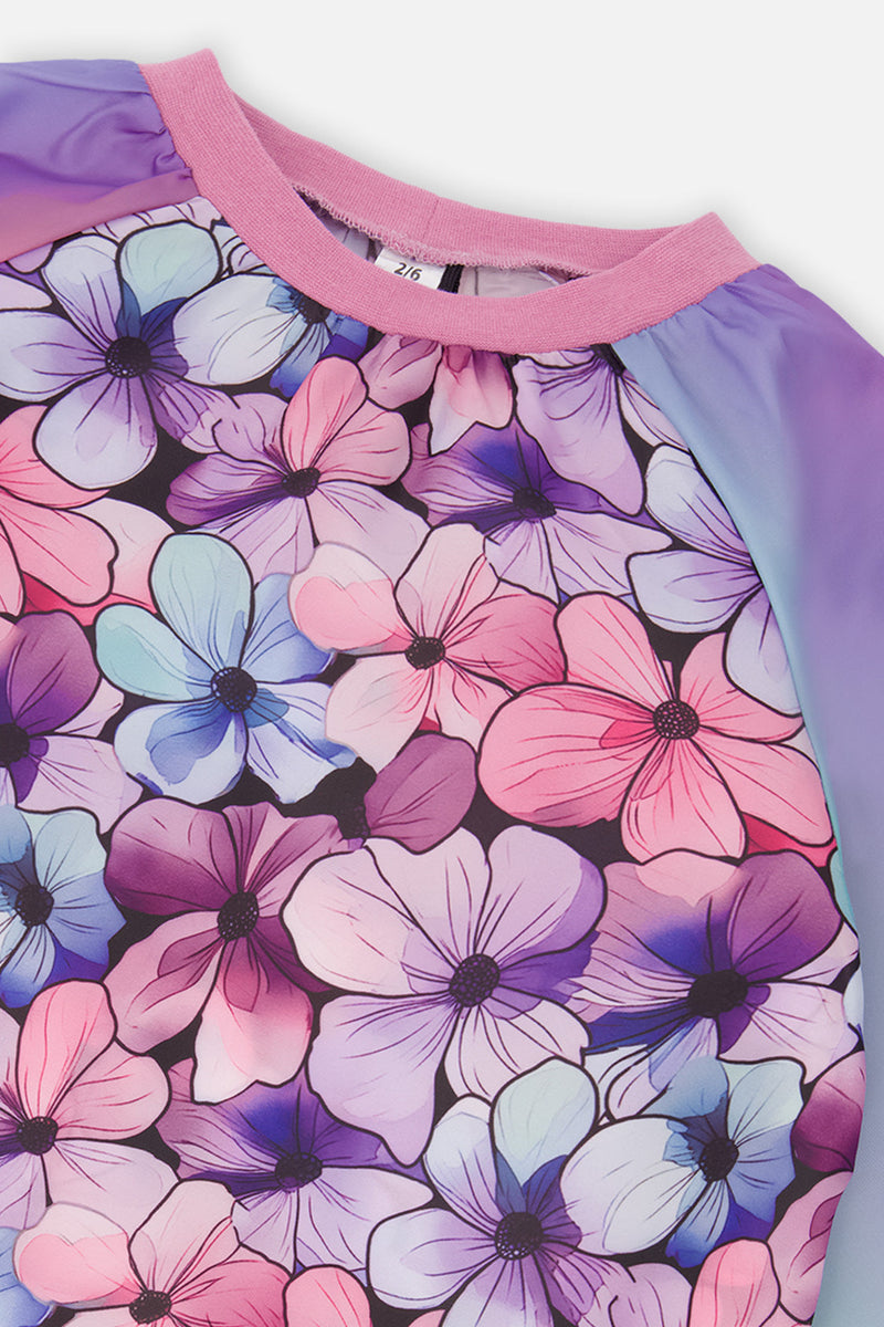 Apron Black Floral Print