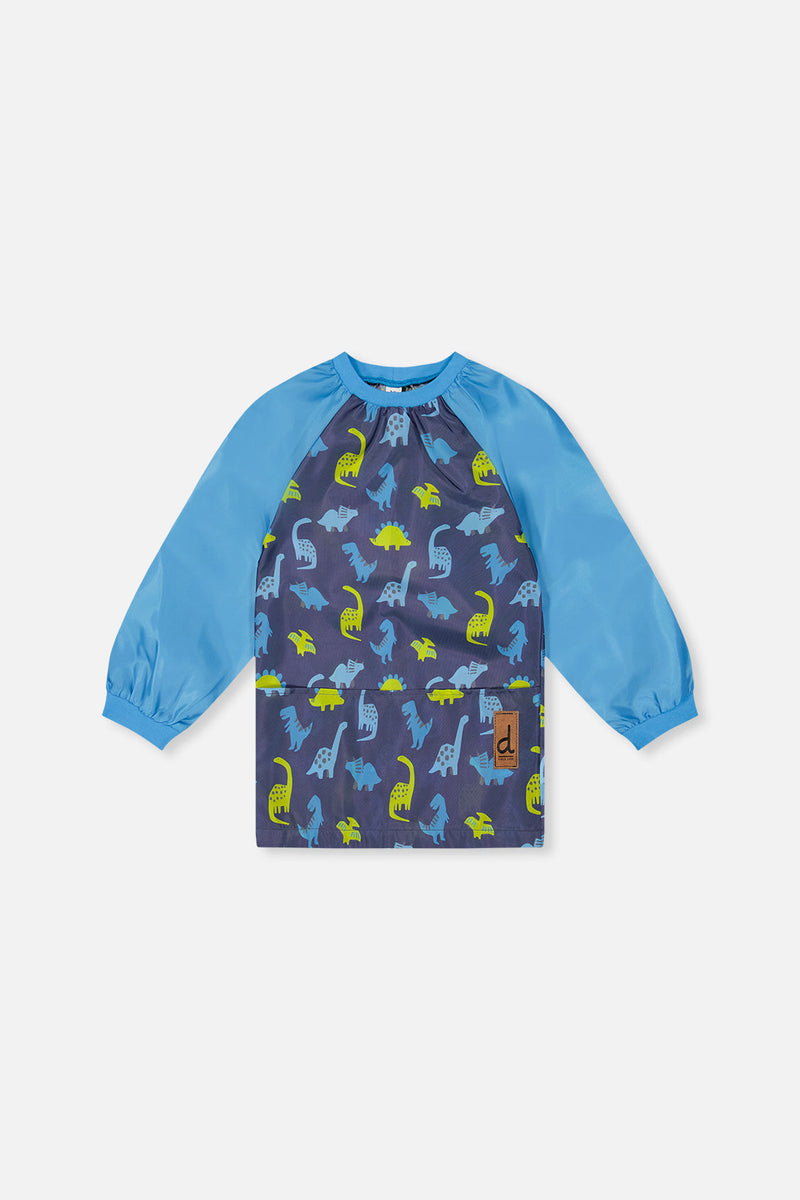 Apron Blue Printed Dinos