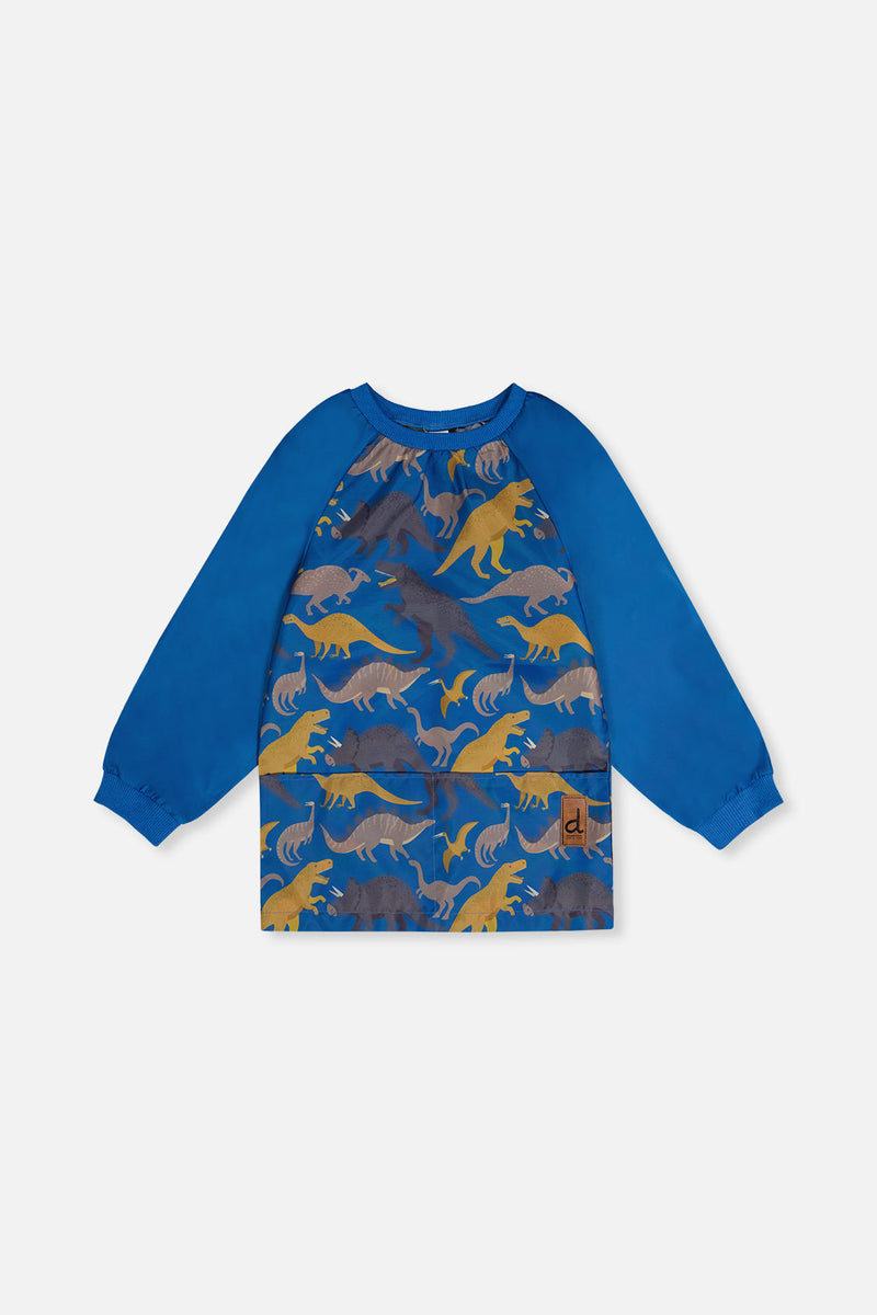 Apron Blue Dinosaur Print