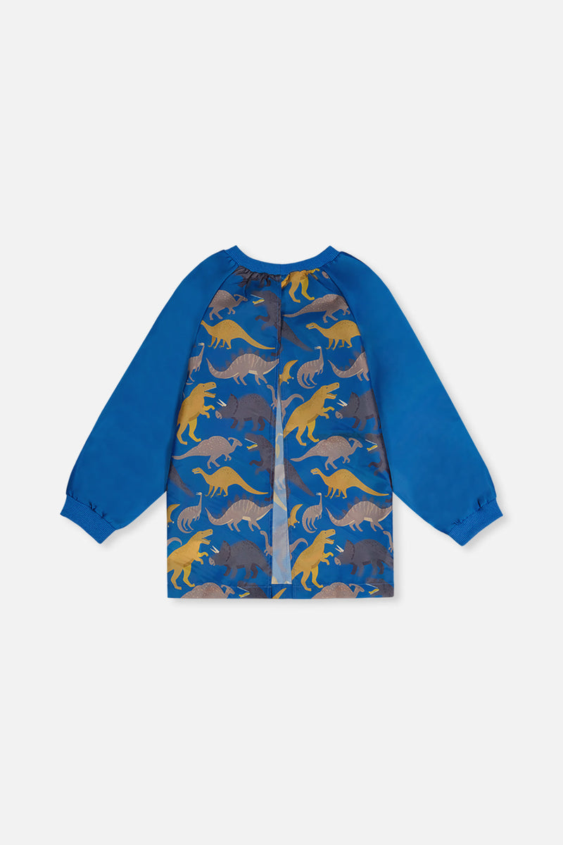 Apron Blue Dinosaur Print