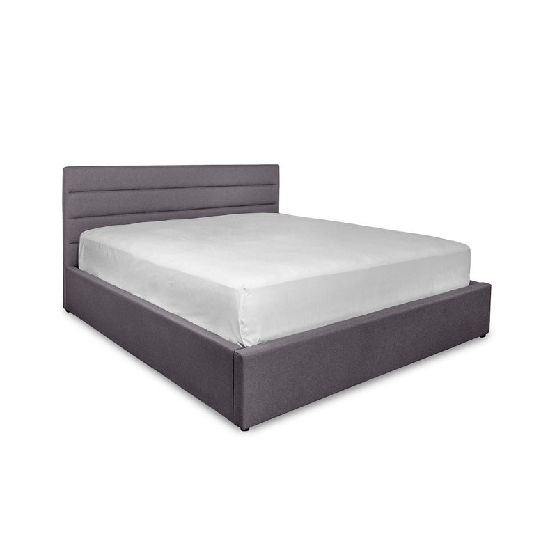 Justin King Storage Bed - Stone