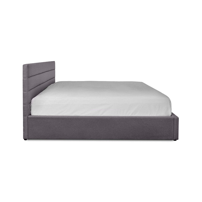 Justin King Storage Bed - Stone