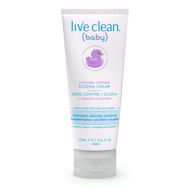 LIVE CLEAN Eczema Cream Colloidal Oatmeal - Home & Well 