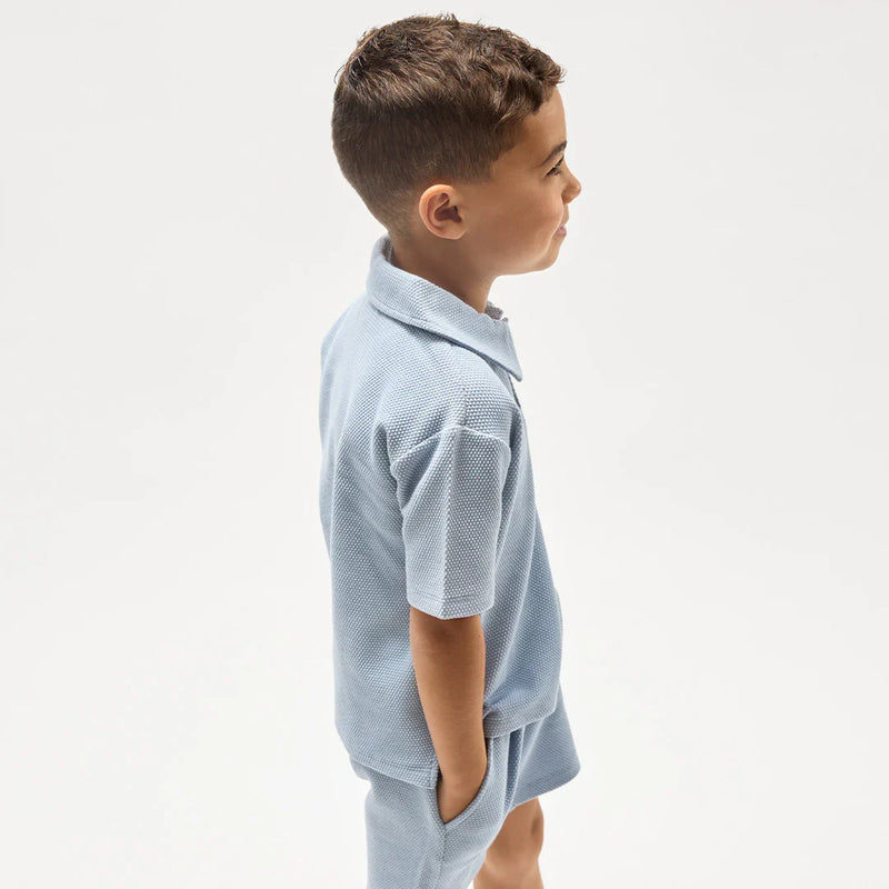 Polo Shirt | Powdered Blue | Miles the Label