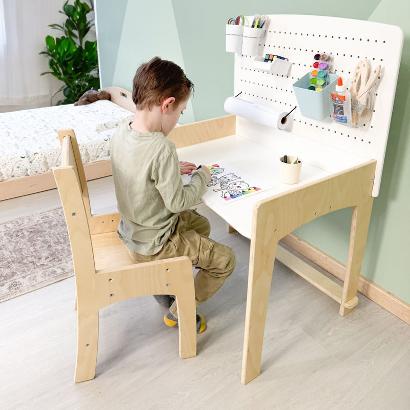 LUMEN - Big Kid Desk & Chair | Adjustable Height Study Table