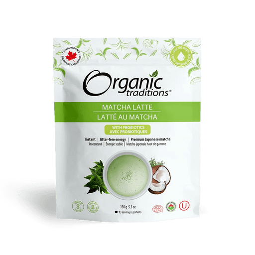ORGANIC TRADITIONS Latte - Matcha with Probiotics - Home & Well