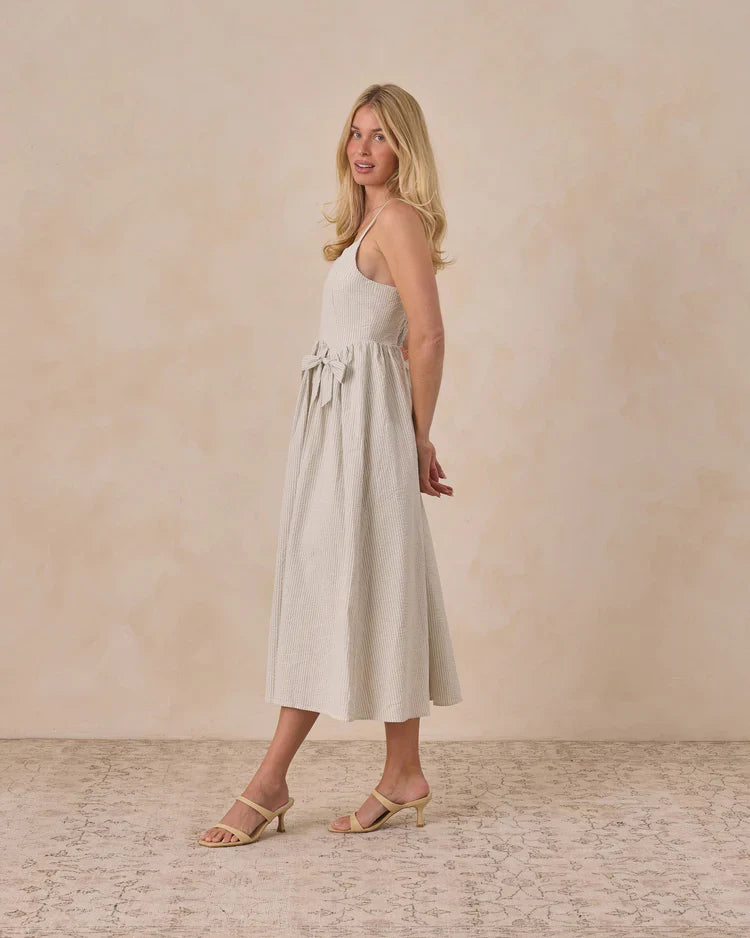 Women's Beatrice Midi Dress | Sky Stripe | Noralee