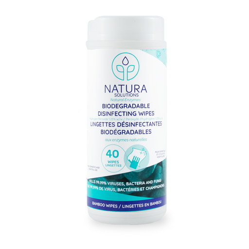 NATURA SOLUTIONS Biodegradable Disinfecting Wipes - Home & Well 