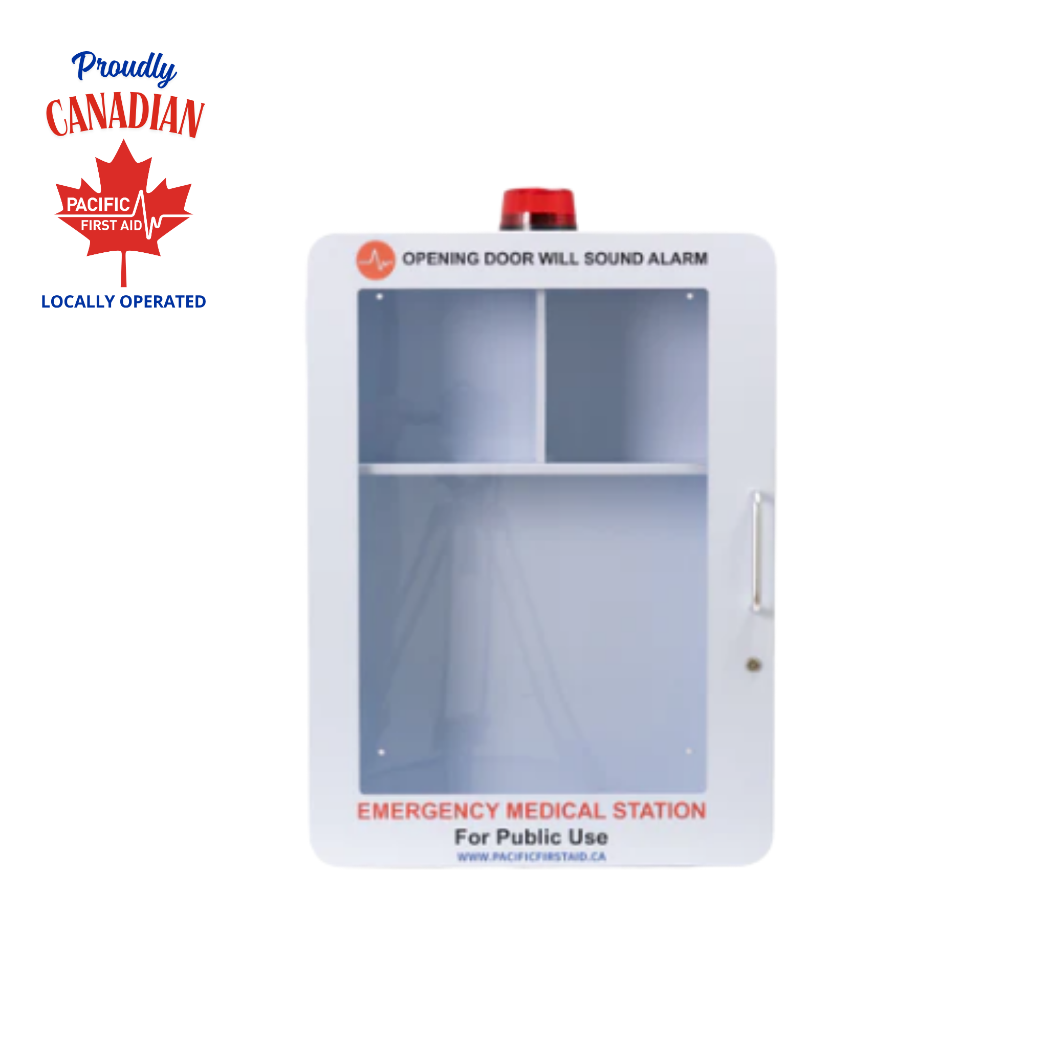 Metal Emergency and AED Storage Cabinet — Home & Well