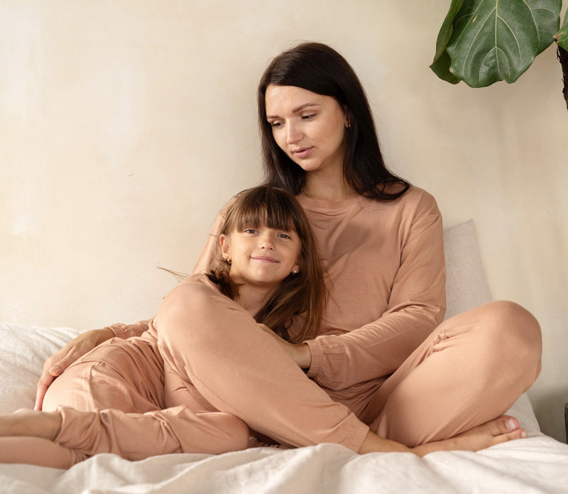 Bamboo Long Sleeve Pajama Set (Toast)