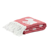 Pomp & Sass Towel | Bear in red and white - Home & Well 
