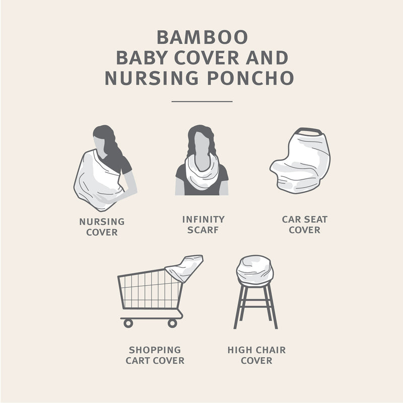 Bamboo Baby Cover & Nursing Poncho (Pixel Jelly Print)