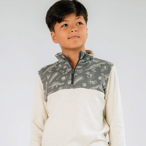 Youth Bamboo Fleece Half Zip — Last Call
