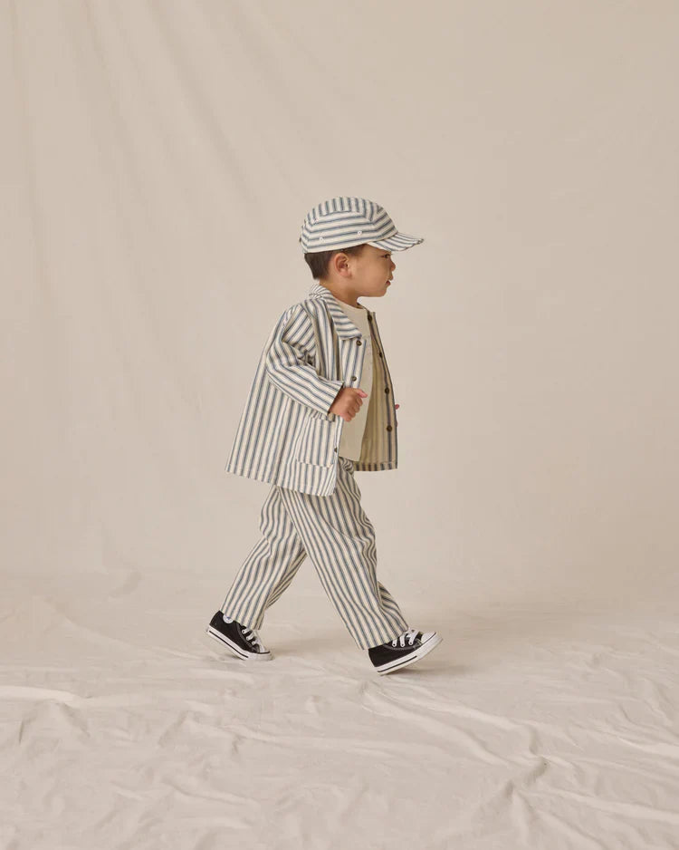 Grayson Pant | Ocean Pinstripe | Quincy Mae