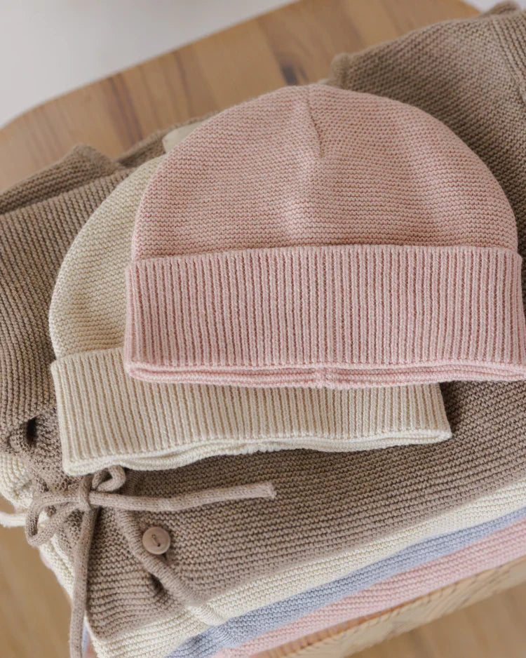 Baby Beanie | Heathered Rose | Quincy Mae
