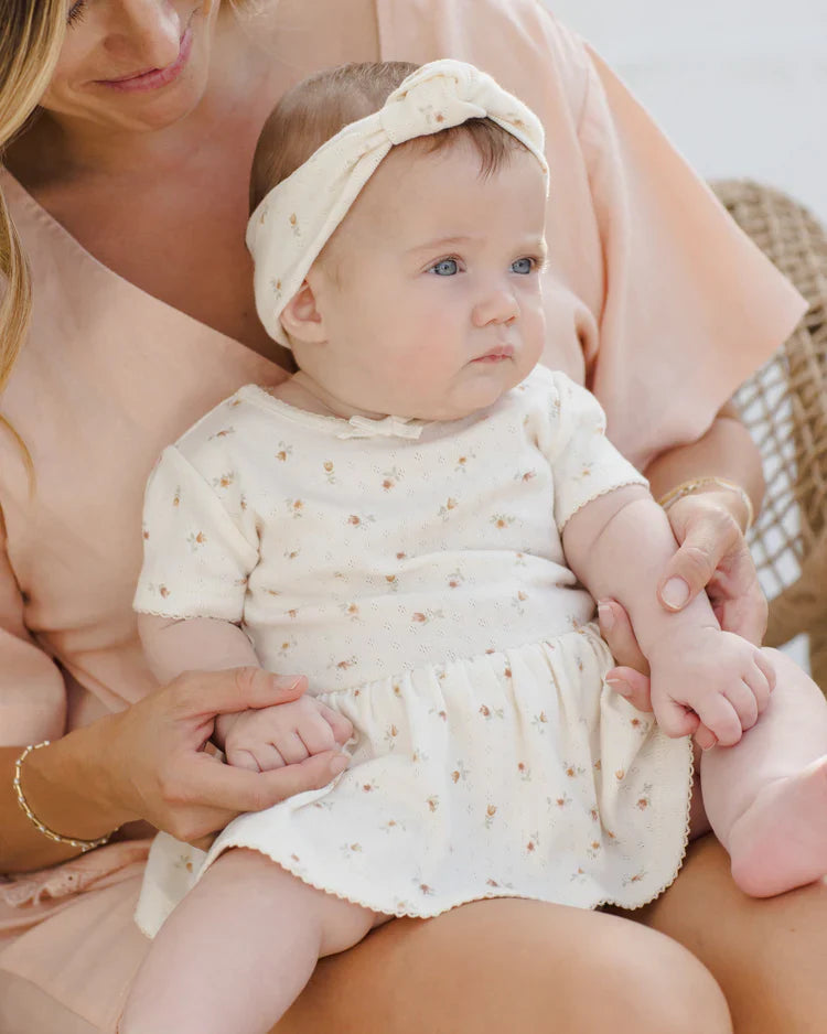 Pointelle Knotted Headband | Petit Fleur | Quincy Mae