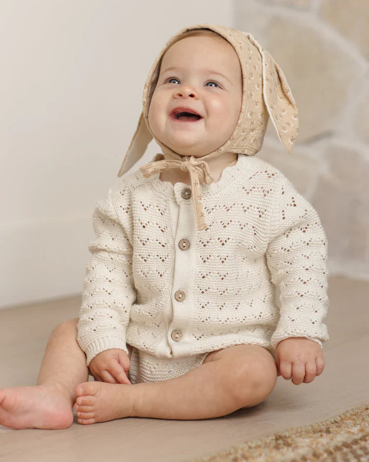 Knit Cardigan | Natural | Quincy Mae