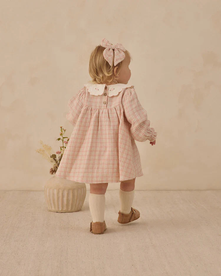 Callie Dress | Pink Plaid | Quincy Mae