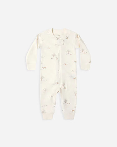QUINCY MAE Zip Long Sleeve Sleeper || Fox Land
