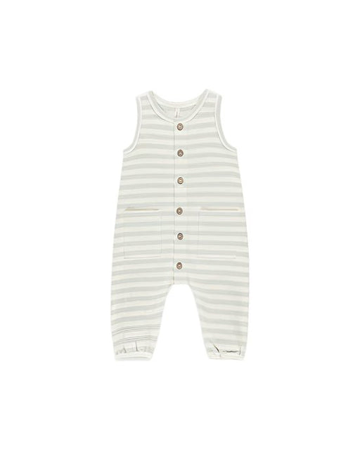 Waffle Jumpsuit | Mint Stripe | Quincy Mae - Home & Well