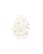 Ruffled One - Piece Swimsuit | Swans | QUINCY MAE - Home & Well