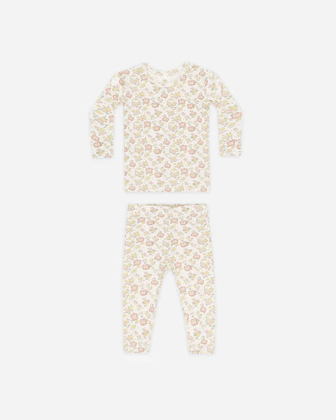 Bamboo Pajama Set Bloom | QUINCY MAE