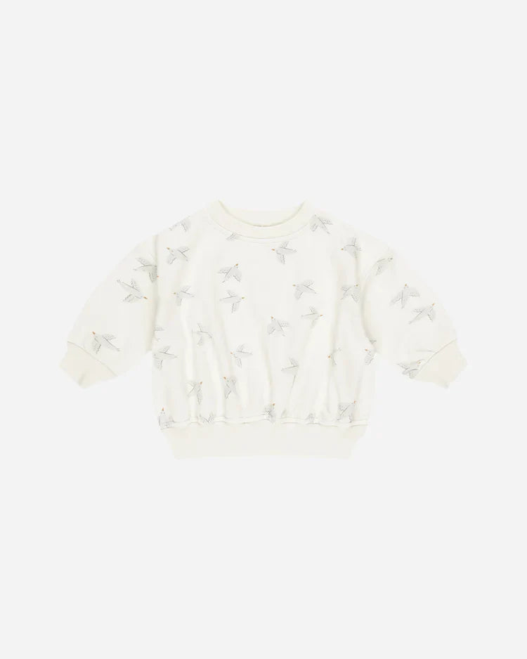 Relaxed Sweatsuit Set | Birds | Quincy Mae