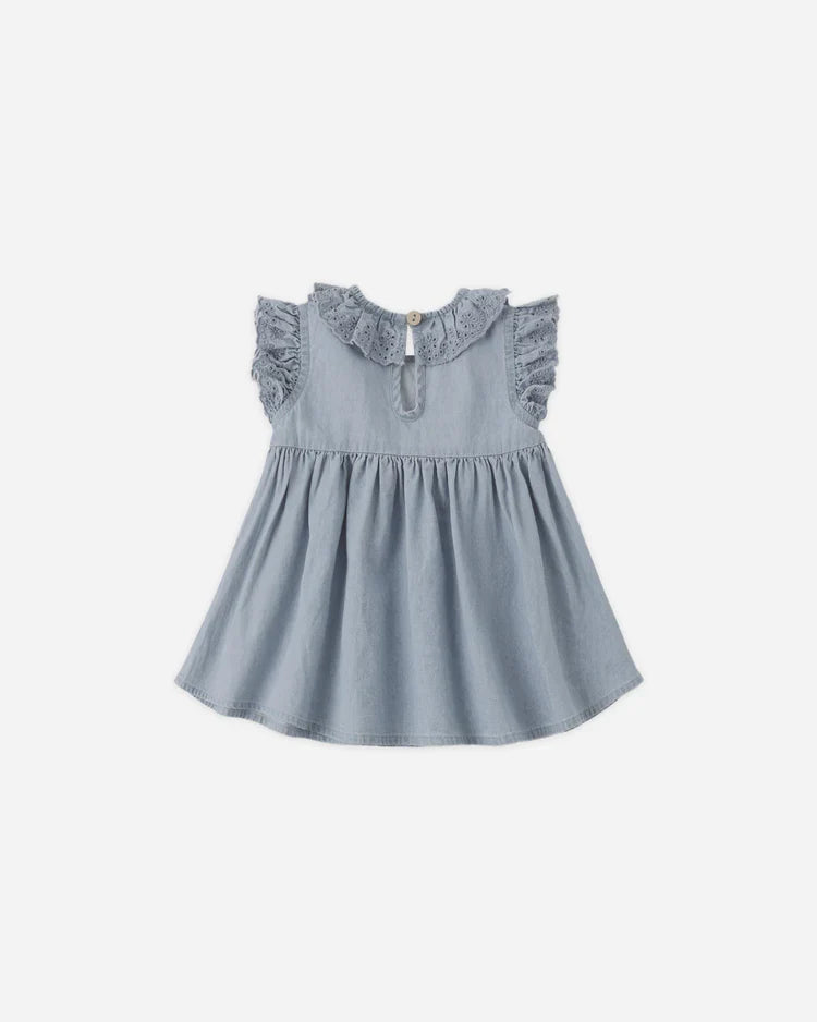Sophie Dress | Lightweight Denim | Quincy Mae