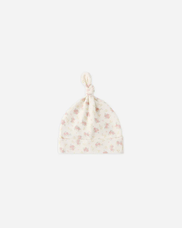 Knotted Baby Hat | Flower Field | Quincy Mea