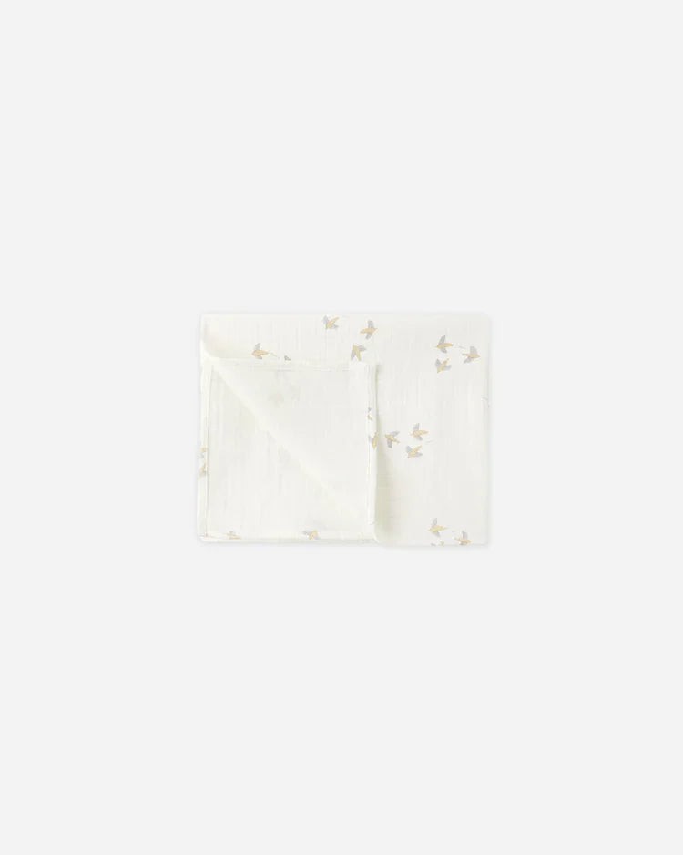 Woven Swaddle | Birds | Quincy Mea