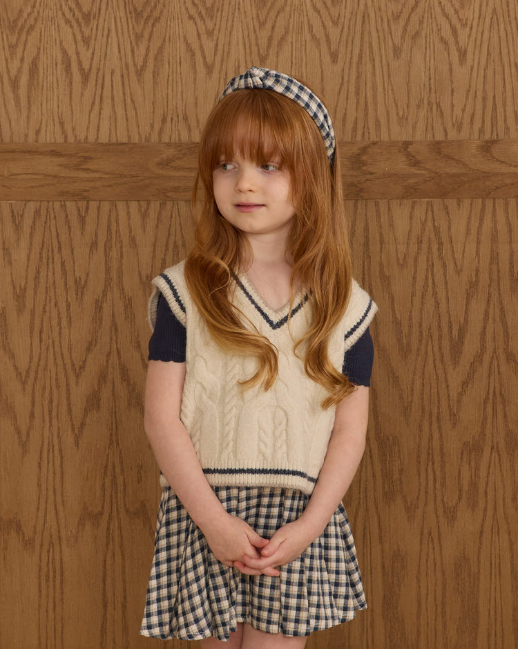 Sweater Vest | Natural | Rylee & Cru