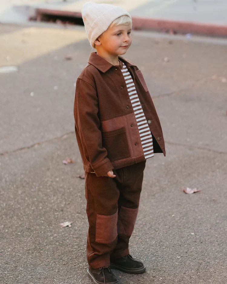 Denim Jacket | Brown | Rylee & Cru