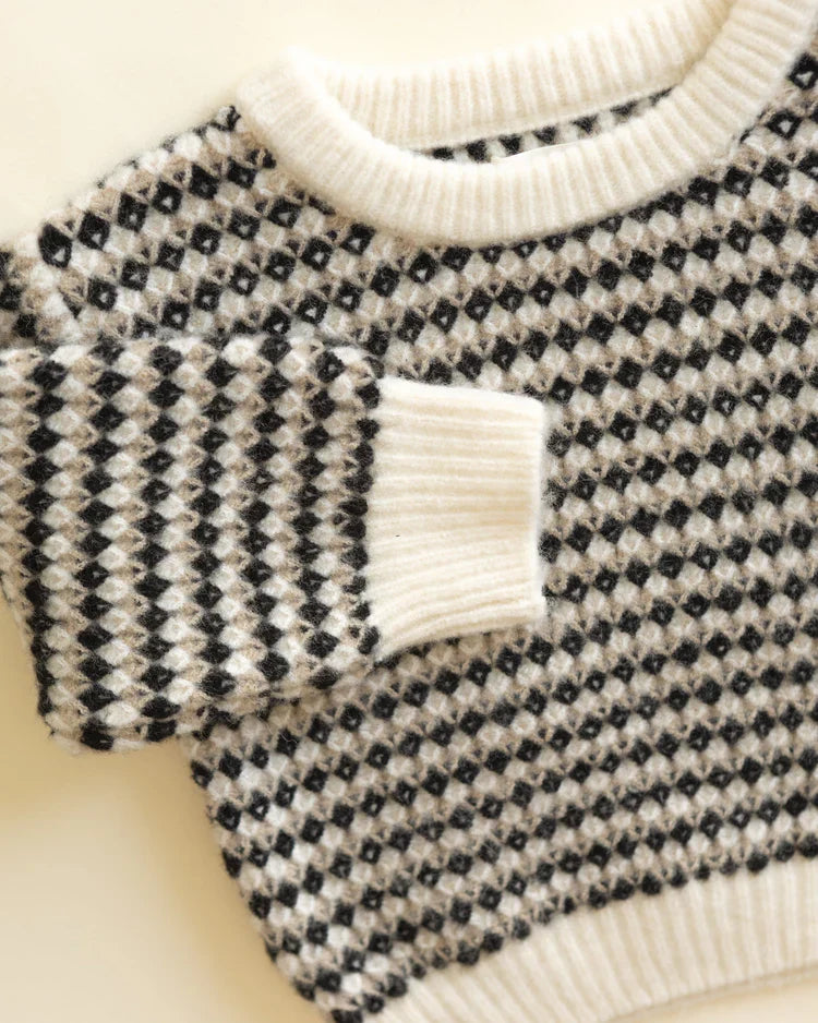 Shiloh Sweater | Black Speckle | Rylee & Cru
