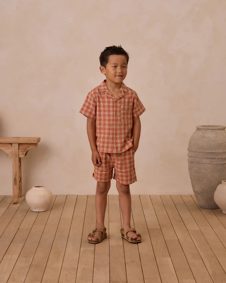 Perry Short | Poppy Check | Rylee & Cru — Home & Well