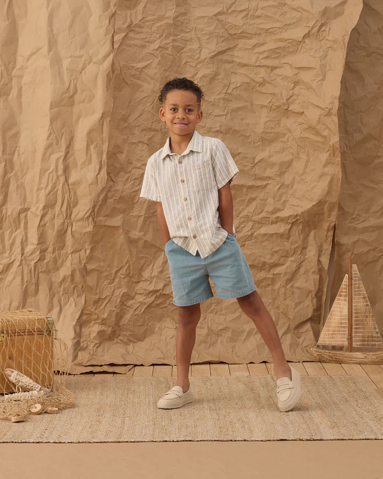 Dawson Short | Washed Blue | Rylee & Cru
