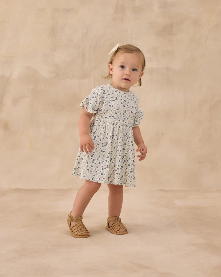 Babydoll Dress | Blue Ditsy | Rylee & Cru
